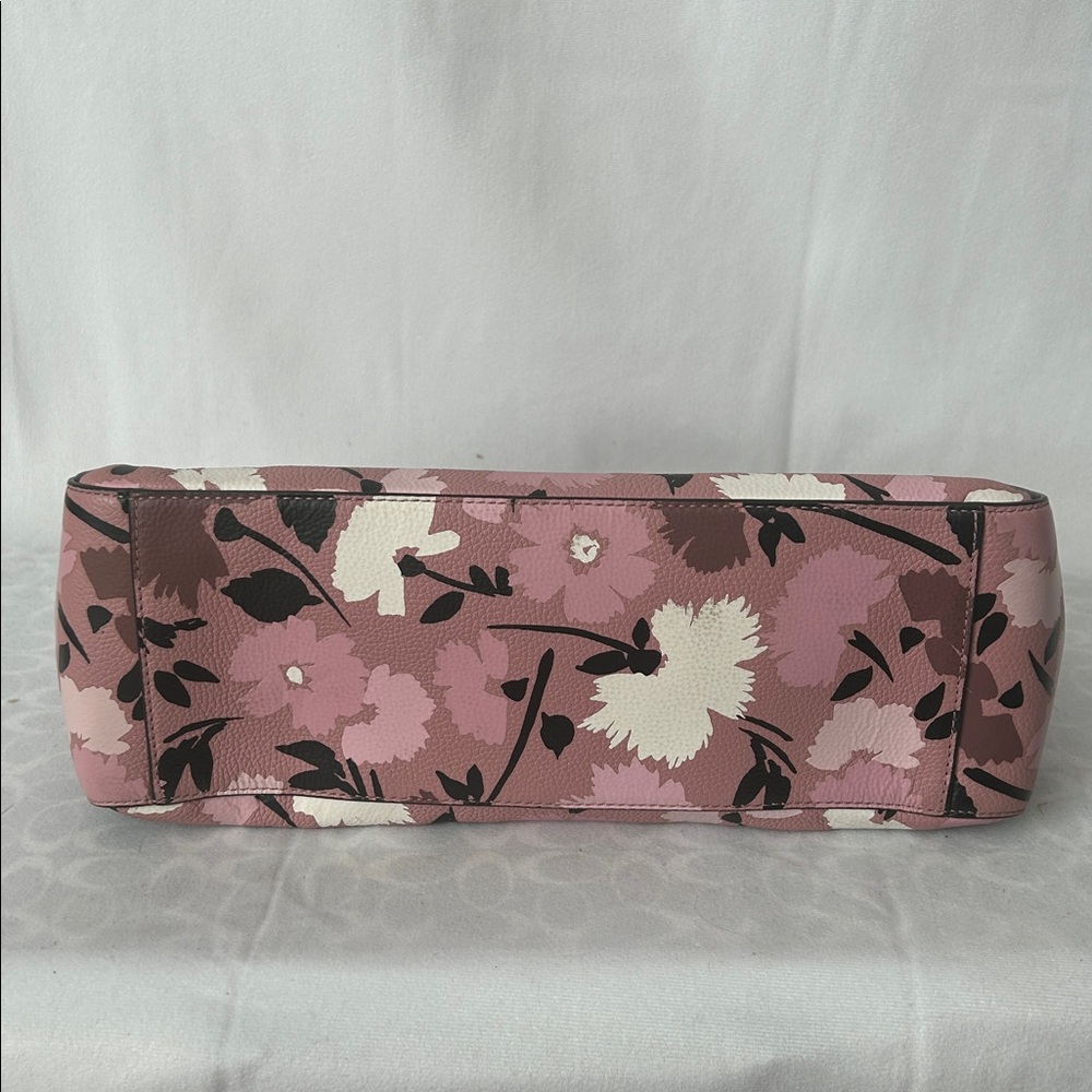 Kate Spade NY Briar Lane Gala Pink/Cream Floral Leather Shoulder Bag Purse 🌸🌸 - Picture 5 of 10
